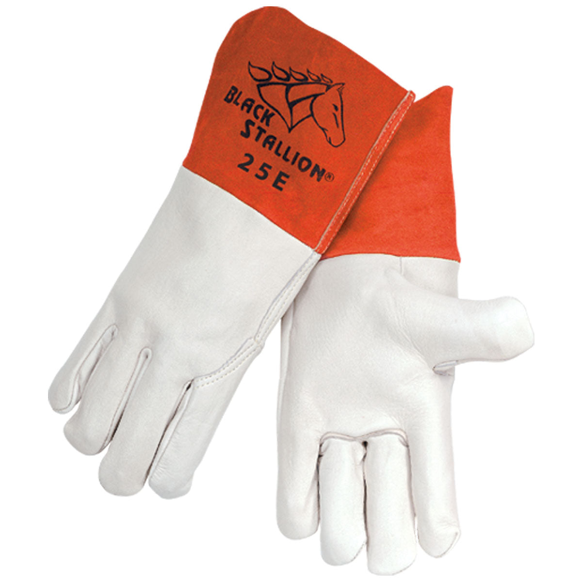 Hot Deal! Black Stallion 25E Grain Cowhide MIG Glove