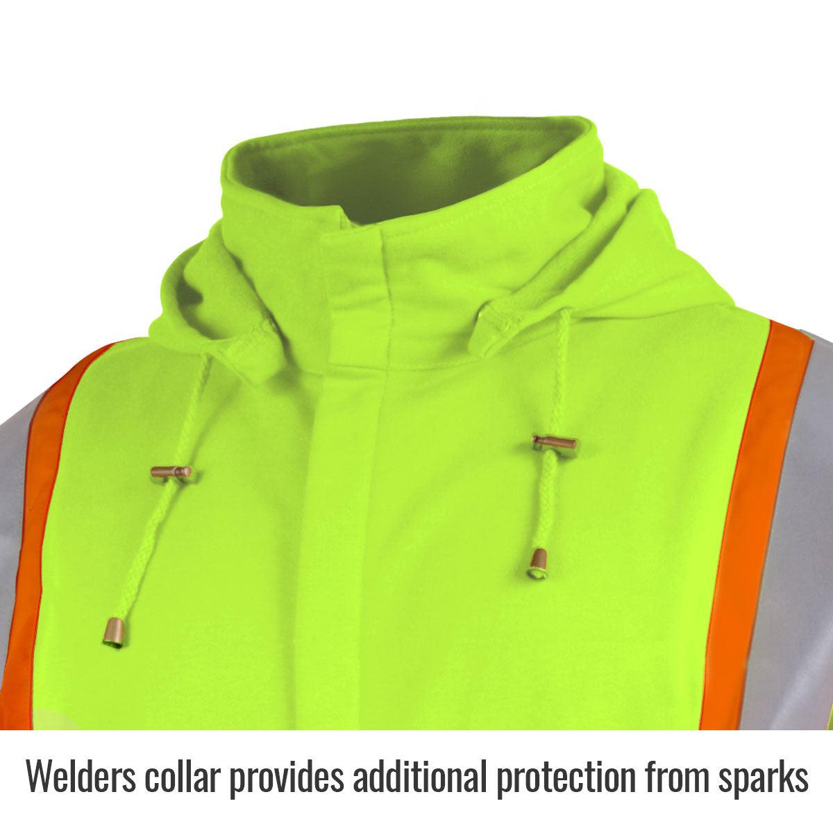 Hot Deal! Black Stallion TruGuard 200 Flame-Resistant Cotton Full-Zip Hooded Work Sweatshirt JF1332