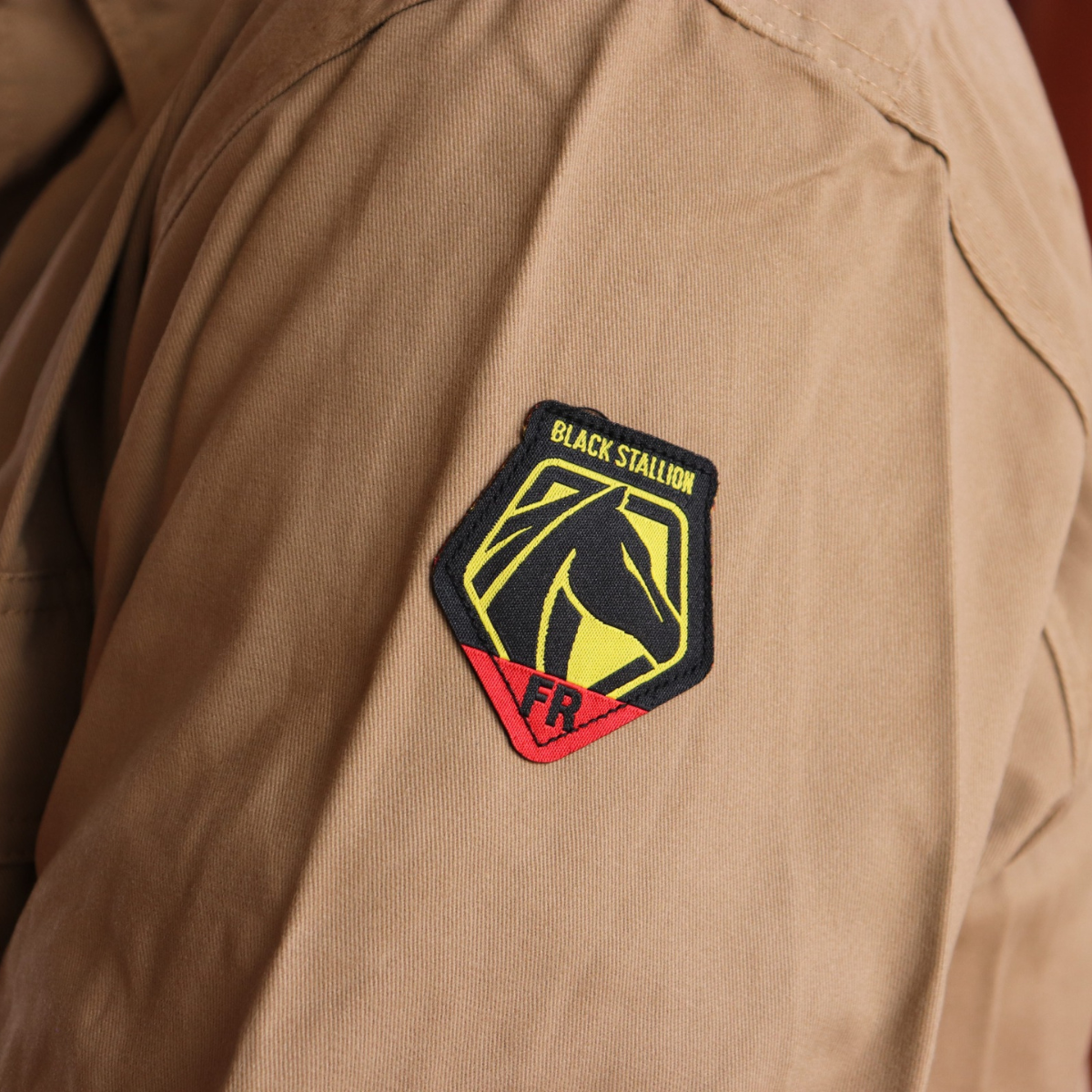 Best-Selling Flame-Resistant Khaki Work Shirt for Welding - Black Stallion FS7-KHK
