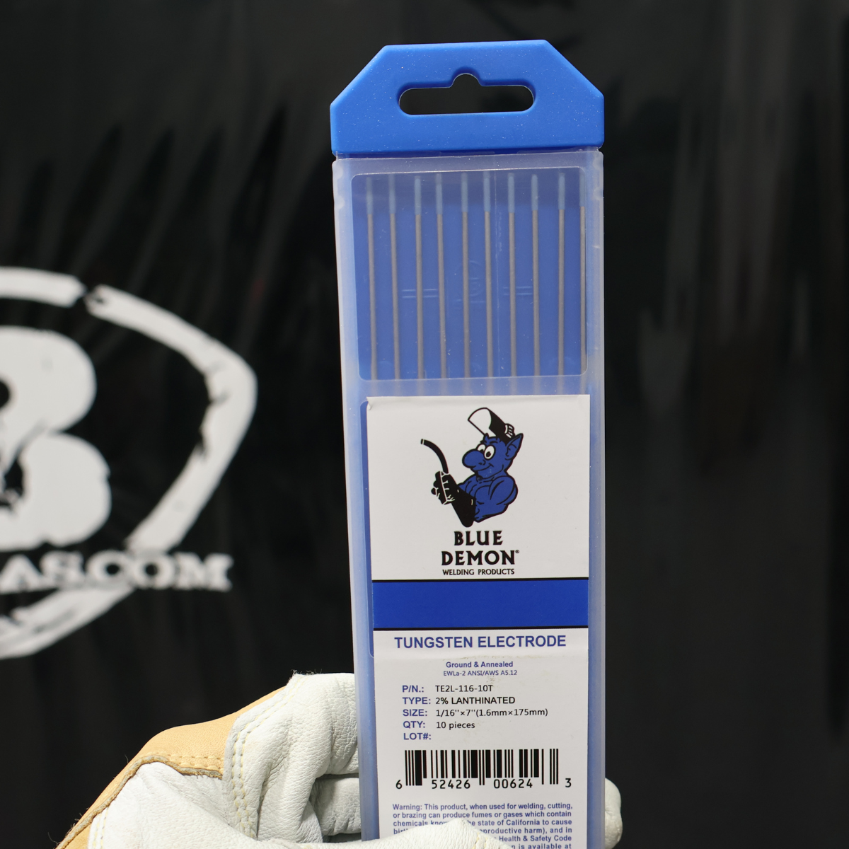Get 10-pack Blue Demon 2% Lanthanated Tungsten Electrodes (TE2L) for Versatile Welding