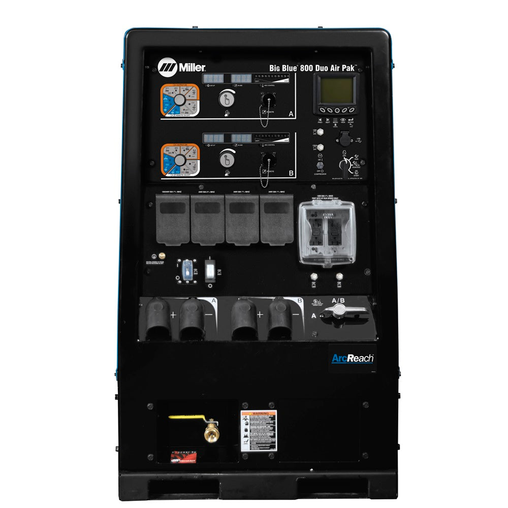 Hot Deal: Miller Big Blue 800 Duo Air Pak Industrial Welding and Compressor Unit - 907752