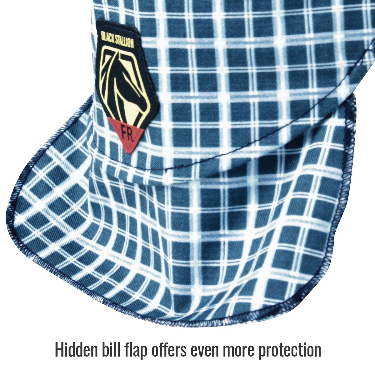 AH1730-BL Black Stallion FR Cotton Welding Cap: Ultimate Comfort & Protection