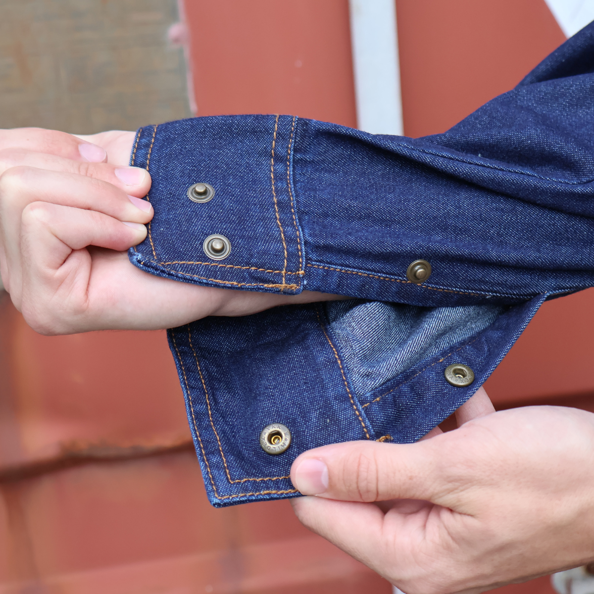 Hot Deal! Black Stallion Flame-Resistant Denim Long Sleeve Work Shirt for Welding