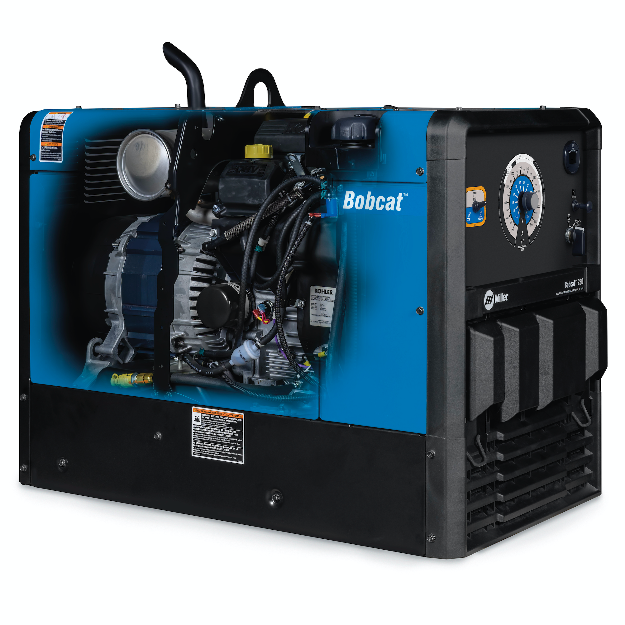 Kohler-powered Miller Bobcat 230 with GFCI - Model 907824