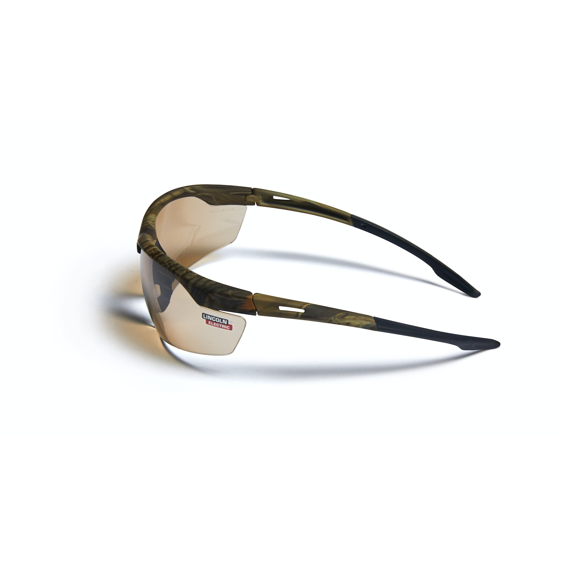 Lincoln Axilux Camo Anti-Fog/Scratch Safety Glasses - K4677-1