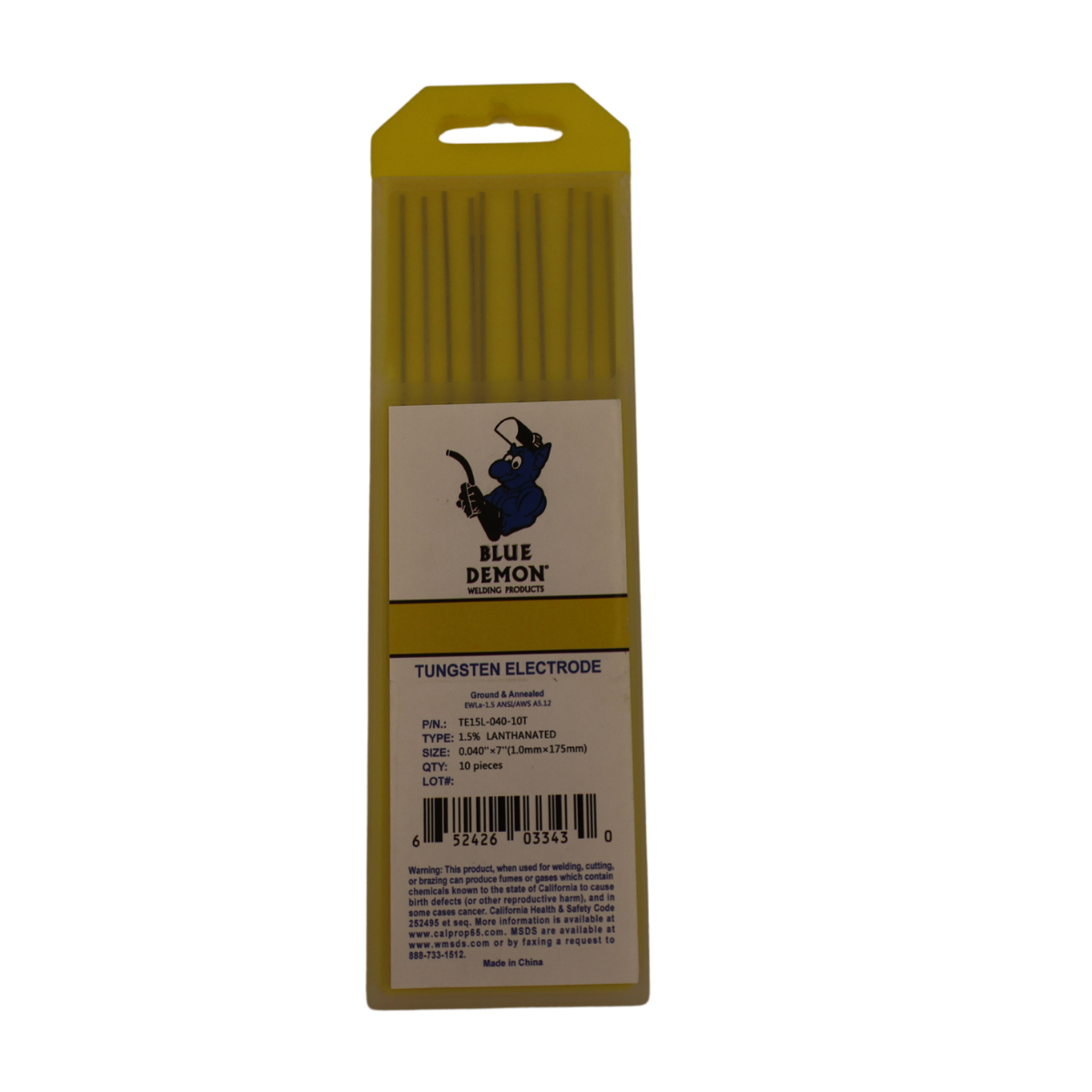 Blue Demon 1.5% Lanthanated Tungsten - 10/pk, Hot Sale TE15L
