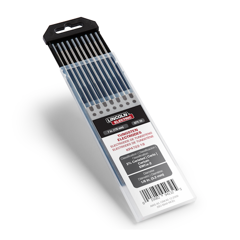 Hot Deal! Lincoln 2% Ceriated Premium Tungsten Electrodes, 10/pk - KP4722