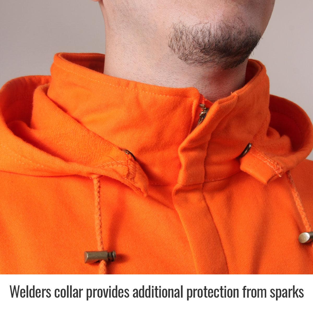 Hot Deal! Black Stallion TruGuard 200 Flame-Resistant Cotton Full-Zip Hooded Work Sweatshirt JF1332