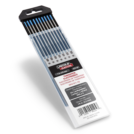 Lincoln 2% Lanthanated Tungsten Electrodes (Blue), 10/pk - KP4721 | Premium Deal
