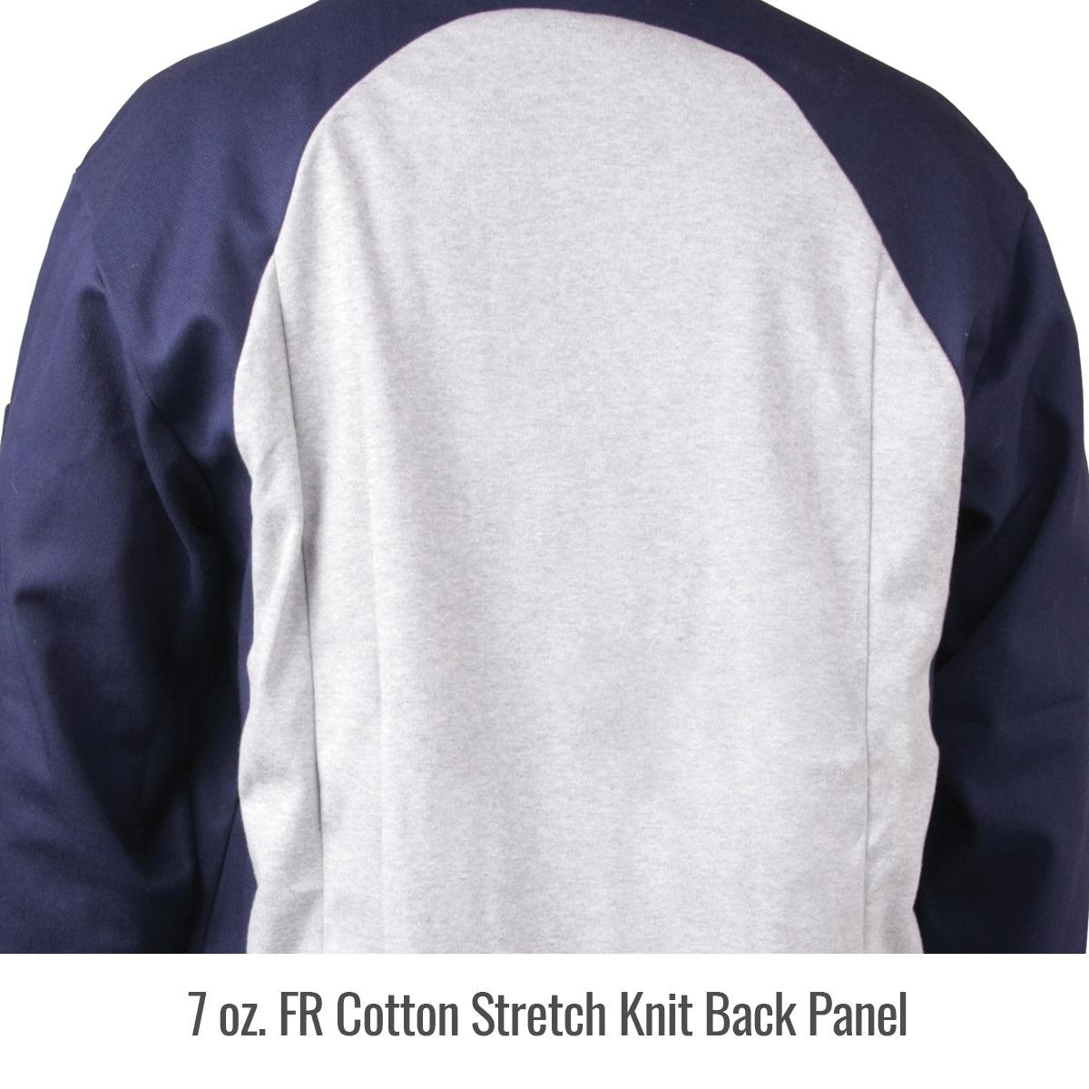 Hot Deal! Black Stallion FR Cotton Welding Jacket with Stretch-Back - JF1625-NG