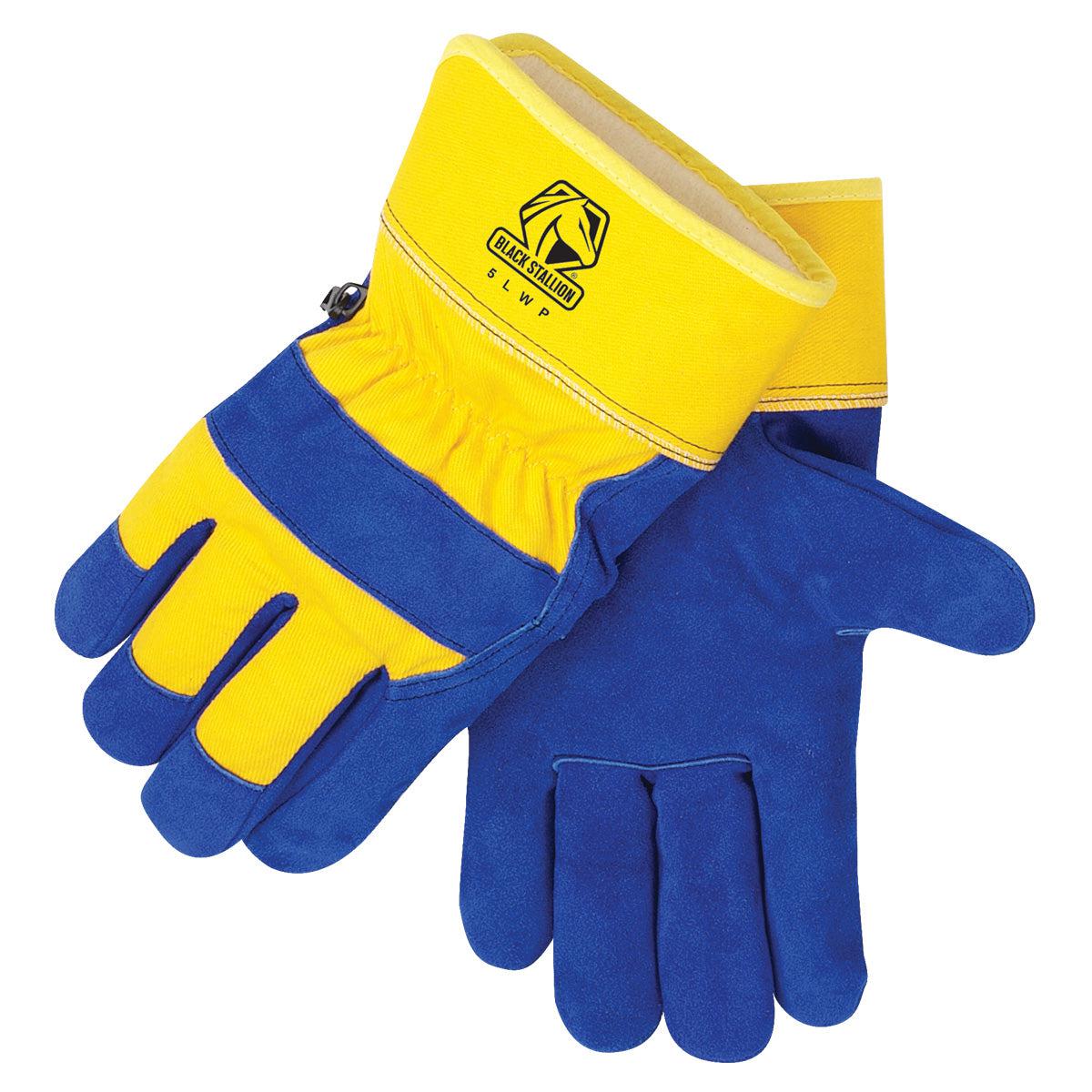 Hot Deal! Black Stallion Cowhide Winter Work Gloves with Waterproof Lining and Insulation