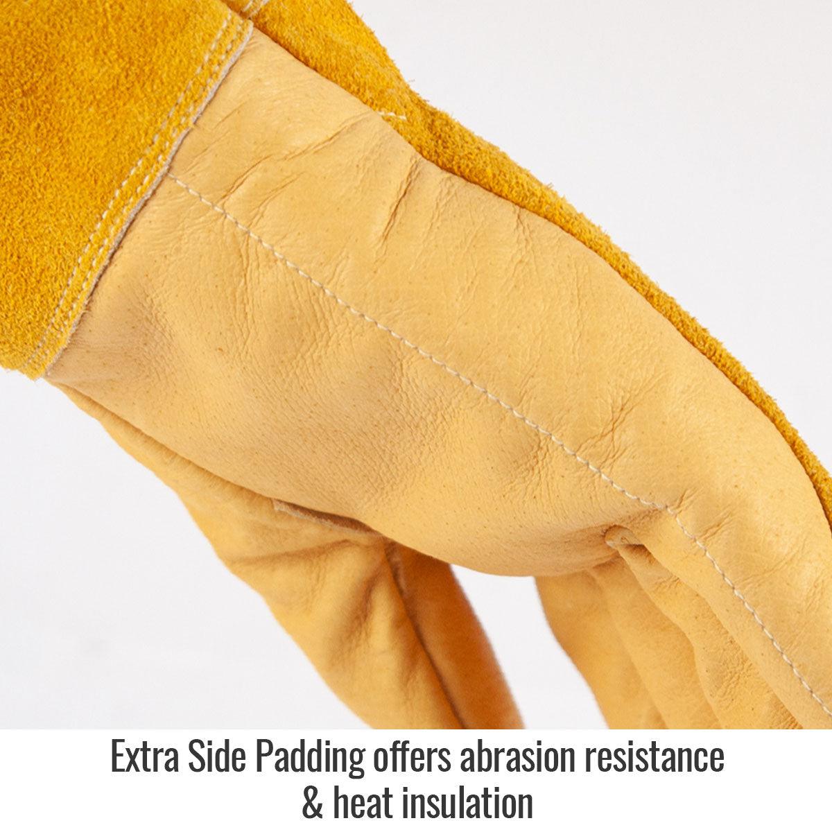 Hot Deal! Black Stallion MIG Welding Gloves - GM1715-TT with Pigskin Palm & Side Padding