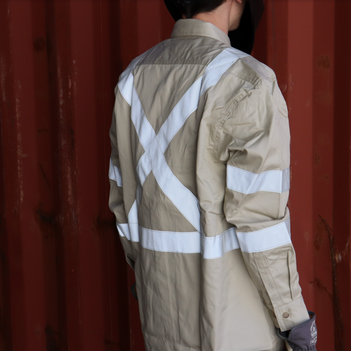 Hot Deal! Black Stallion TruGuard 300 FR Reflective Stone Work Shirt
