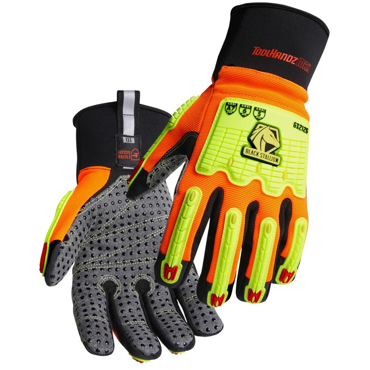 Black Stallion ToolHandz MAX High Cut-Resistant Mechanics Gloves - GX2126-OB with Enhanced Protection