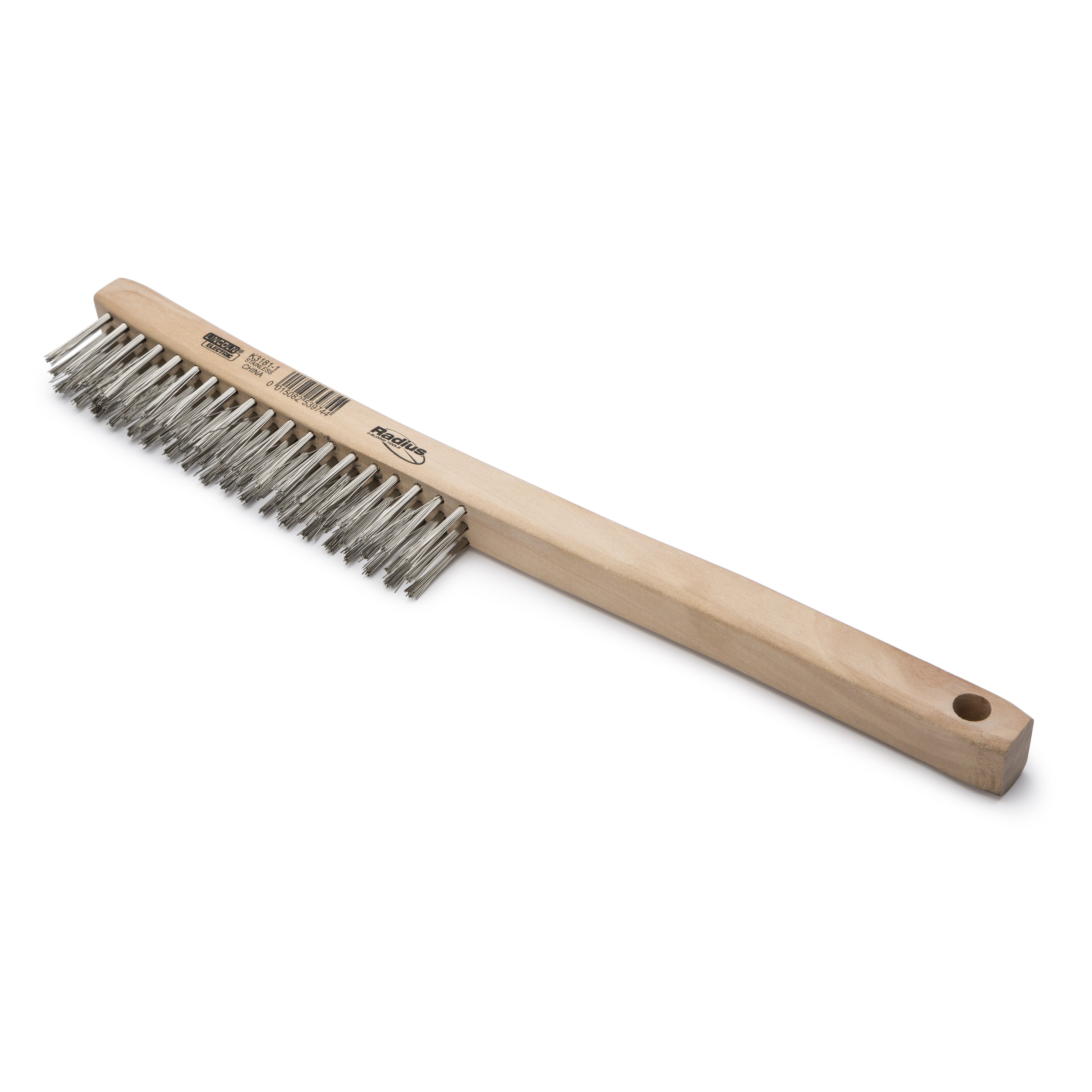 Hot Sale! Lincoln 3x19 Row Stainless Steel General - Purpose Wire Brush K3181 - 1