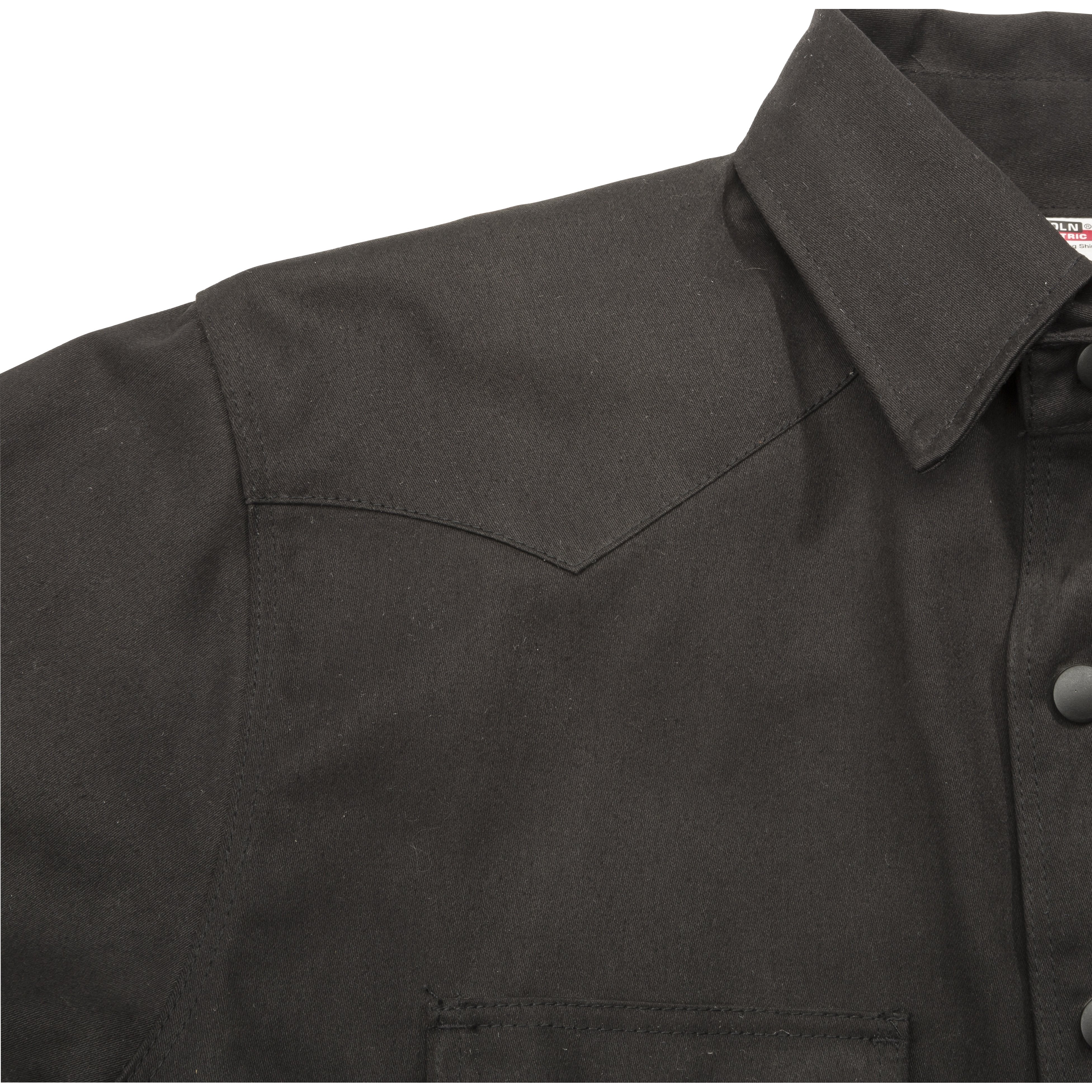 Hot Deal! Lincoln Black FR 9 oz Welding Shirt K3113