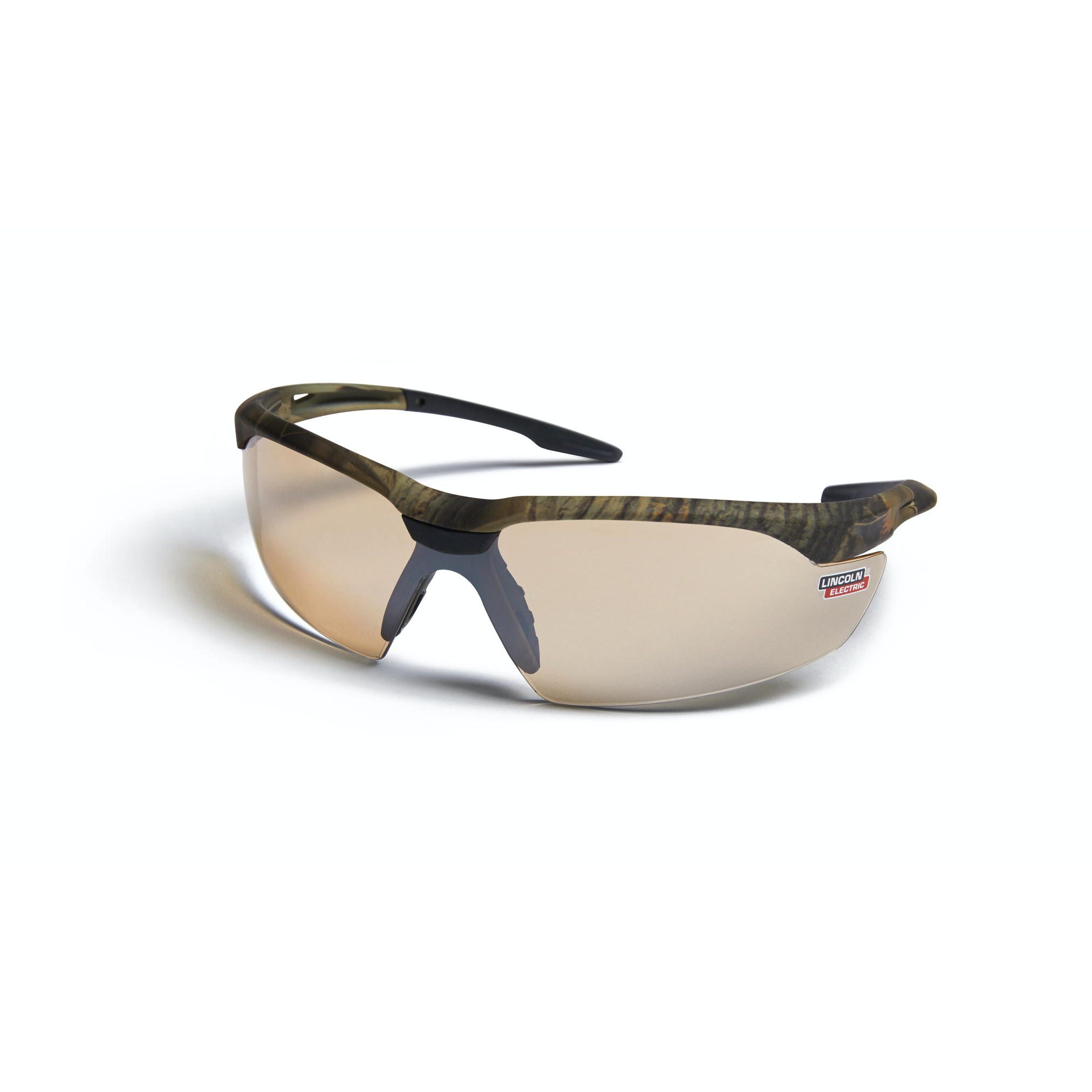Lincoln Axilux Camo Anti-Fog/Scratch Safety Glasses - K4677-1