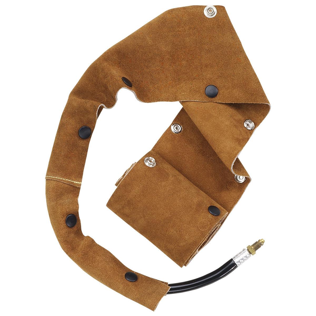 Hot Sale! Black Stallion Split Cowhide Cable Cover with Snap Closure, 1.25 - 114 Diameter