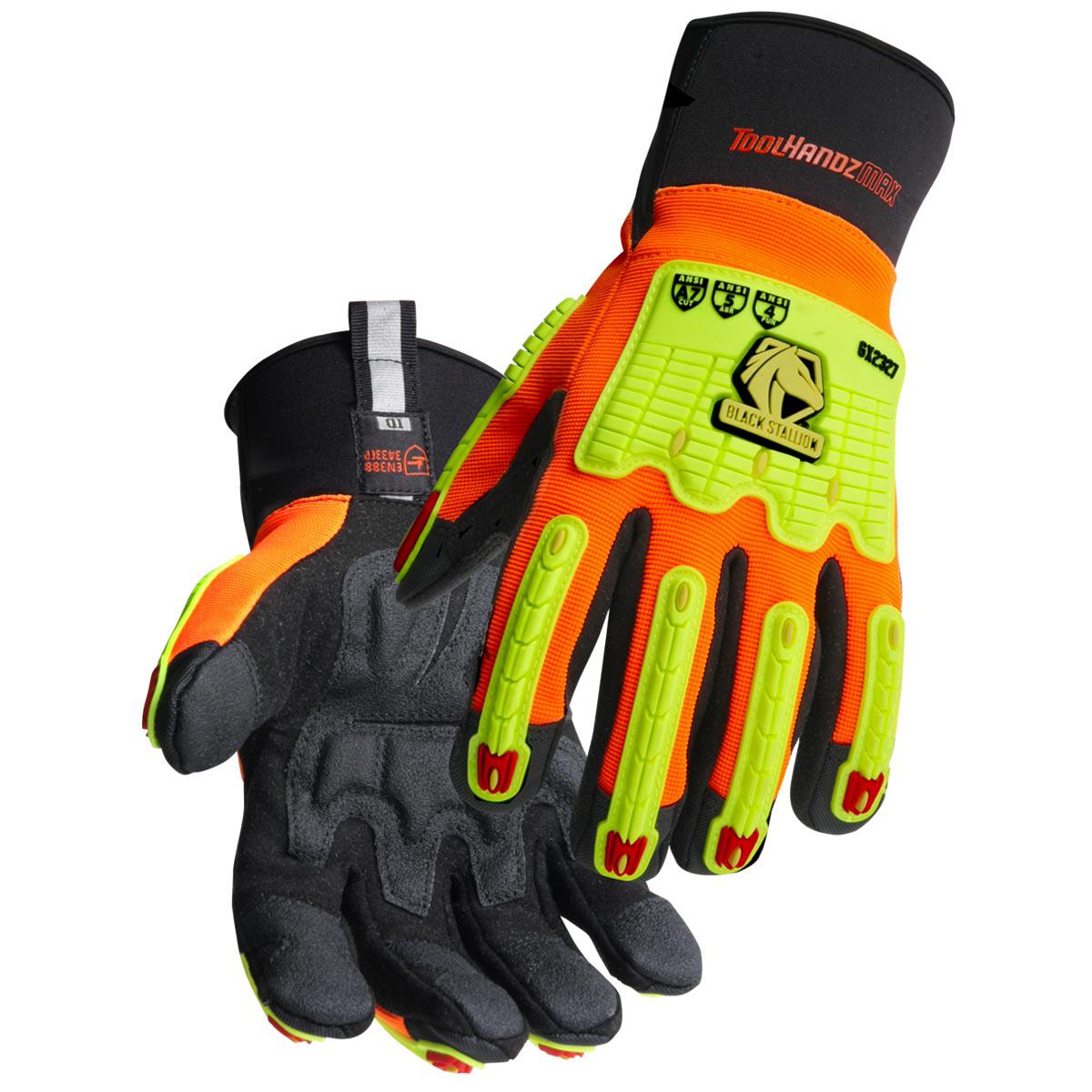Hot Deal! Black Stallion ToolHandz MAX Anti-Vibration Mechanics Glove GX2327-OB