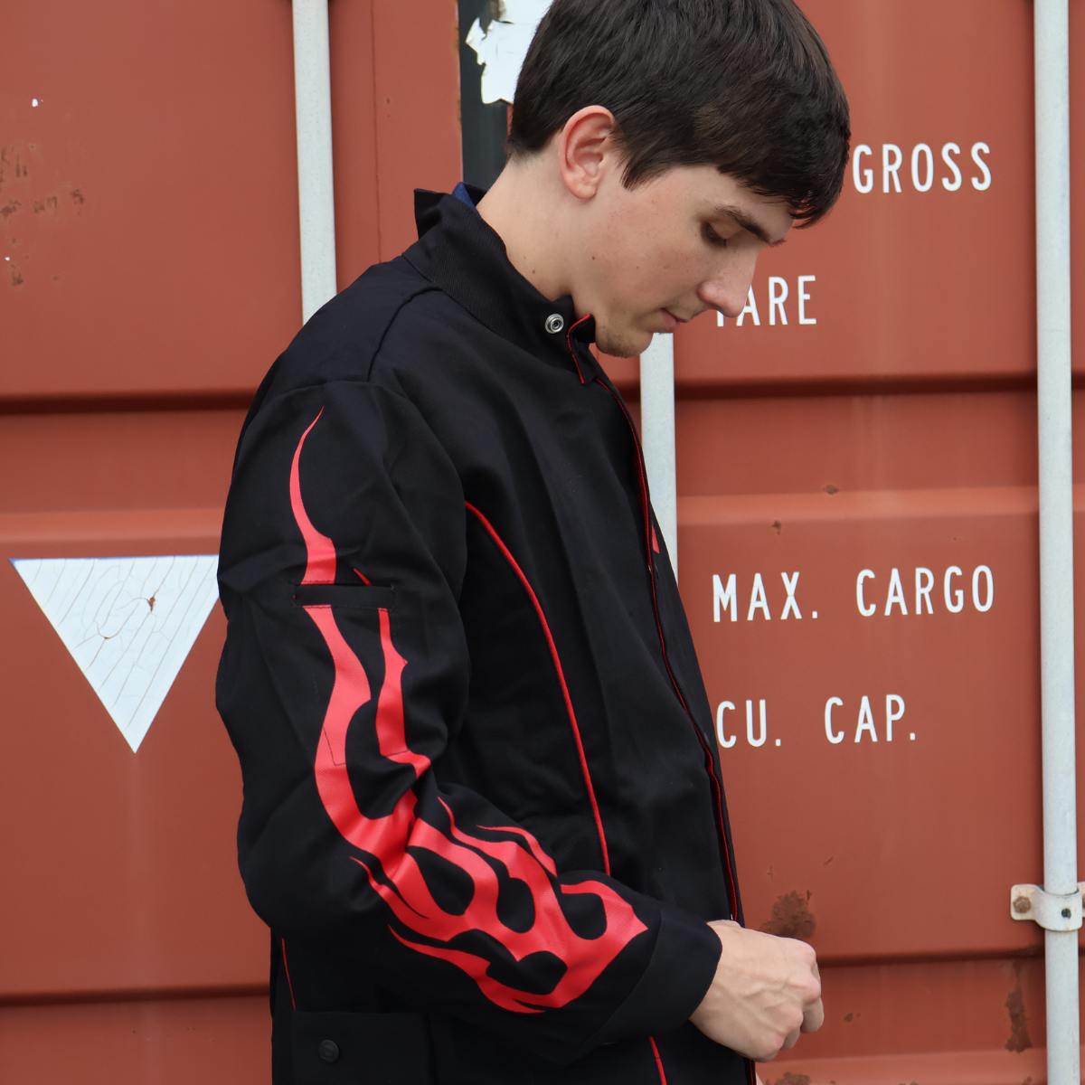 Stylish Black Stallion Stryker Flame-Resistant Welding Jacket - BX9C
