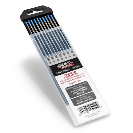 Lincoln 2% Lanthanated Tungsten Electrodes (Blue), 10/pk - KP4721 | Premium Deal