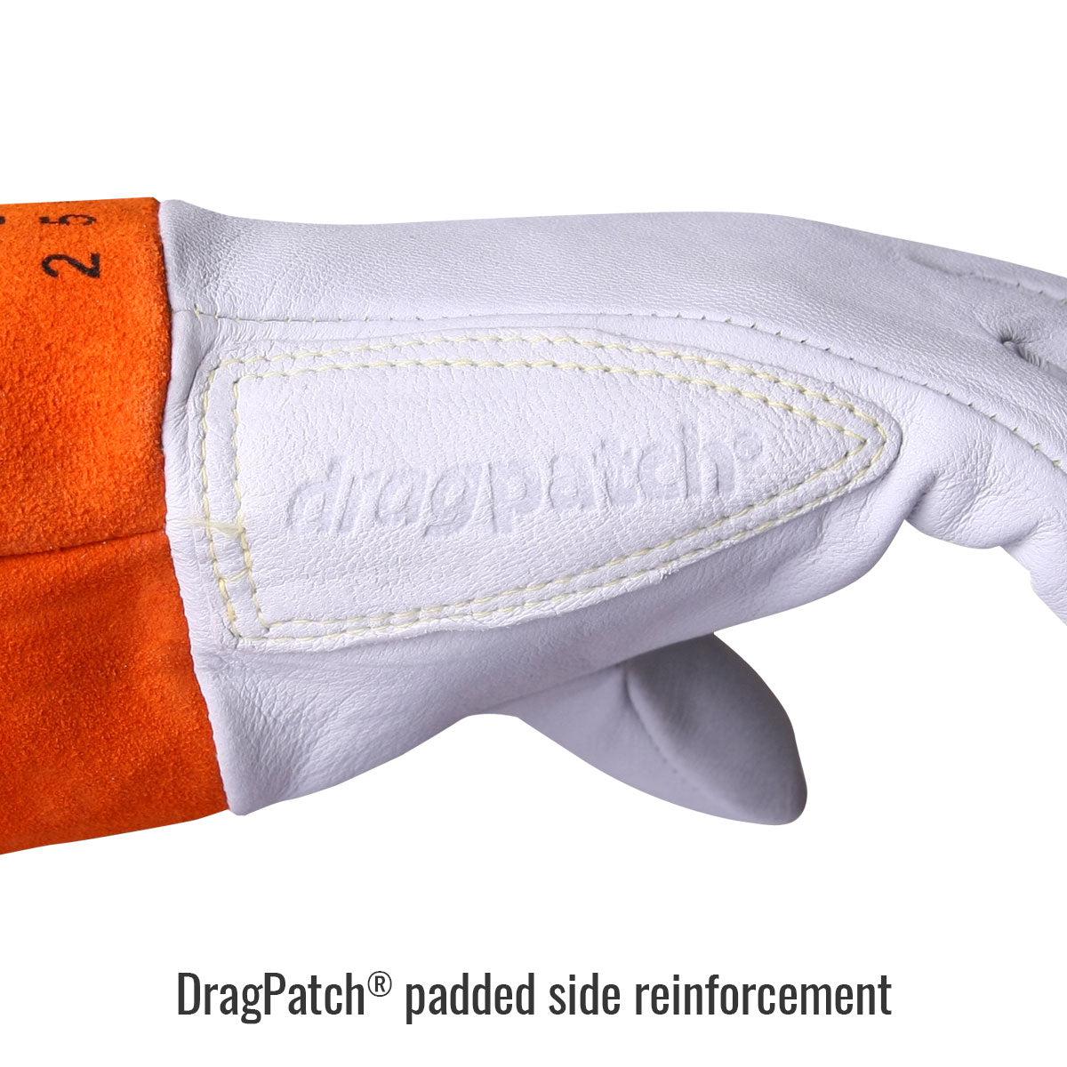 Long Cuff Black Stallion 25K Premium Grain Kidskin TIG Welding Gloves