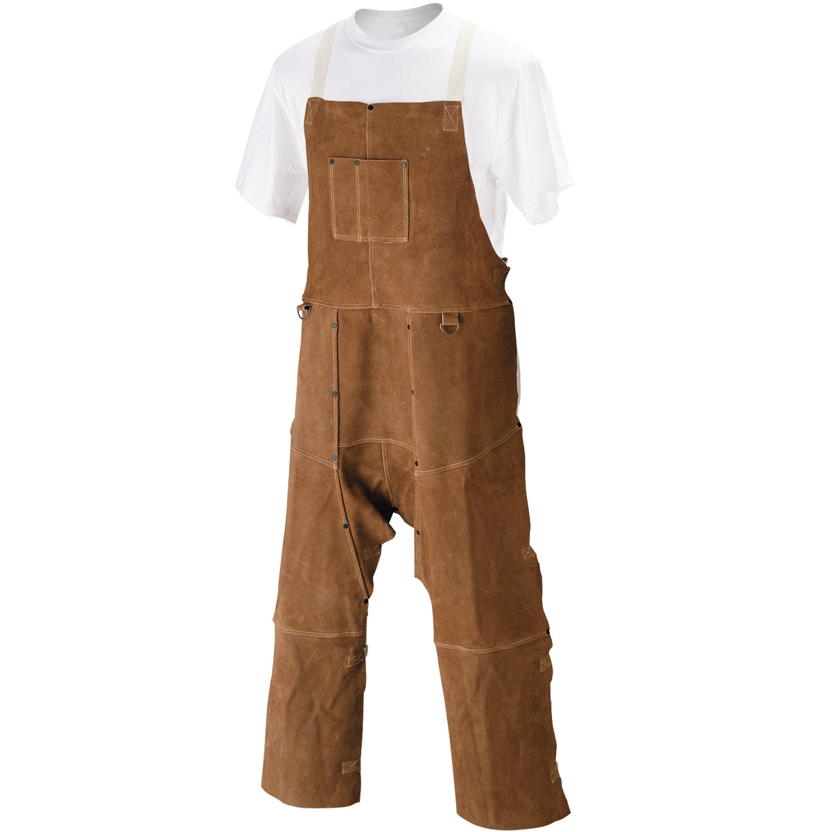 Hot Deal! Black Stallion Cowhide Split-Leg Bib Apron for Welding and Industrial Use