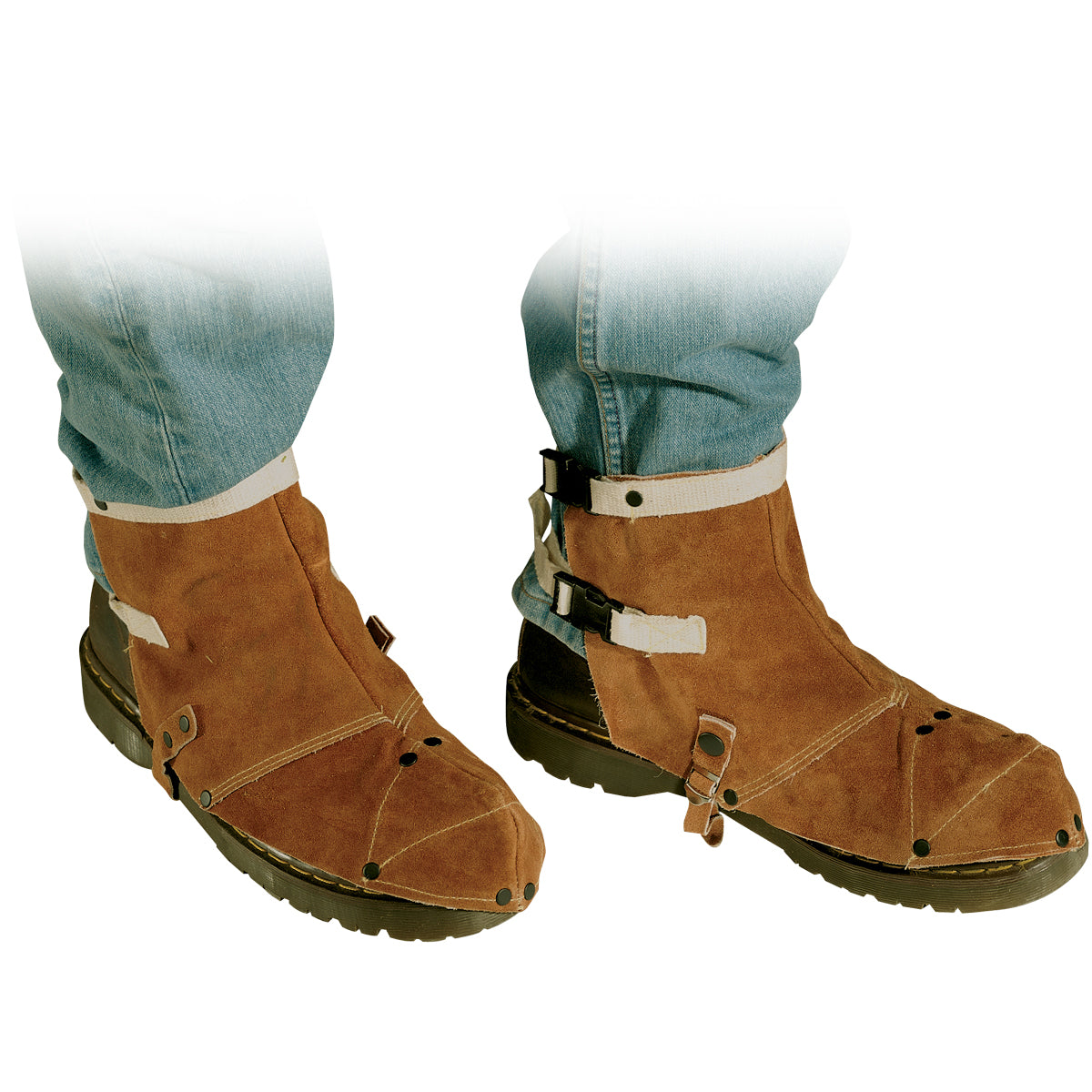Hot Deal! Black Stallion Split Cowhide Ankle-High Shoe Protectors - SP