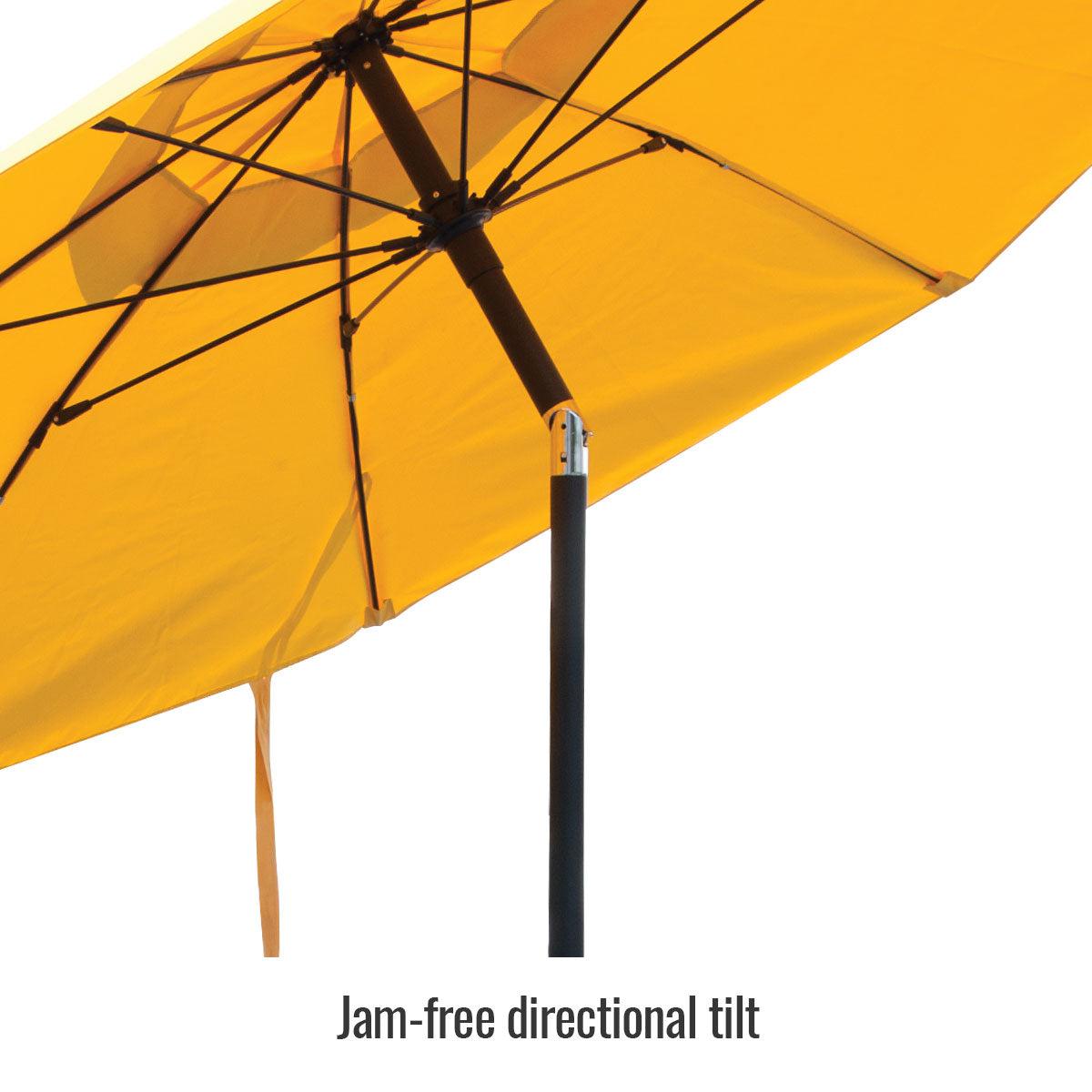 Industrial Flame-Resistant Black Stallion Umbrella UB100 - Ideal for Work Sites