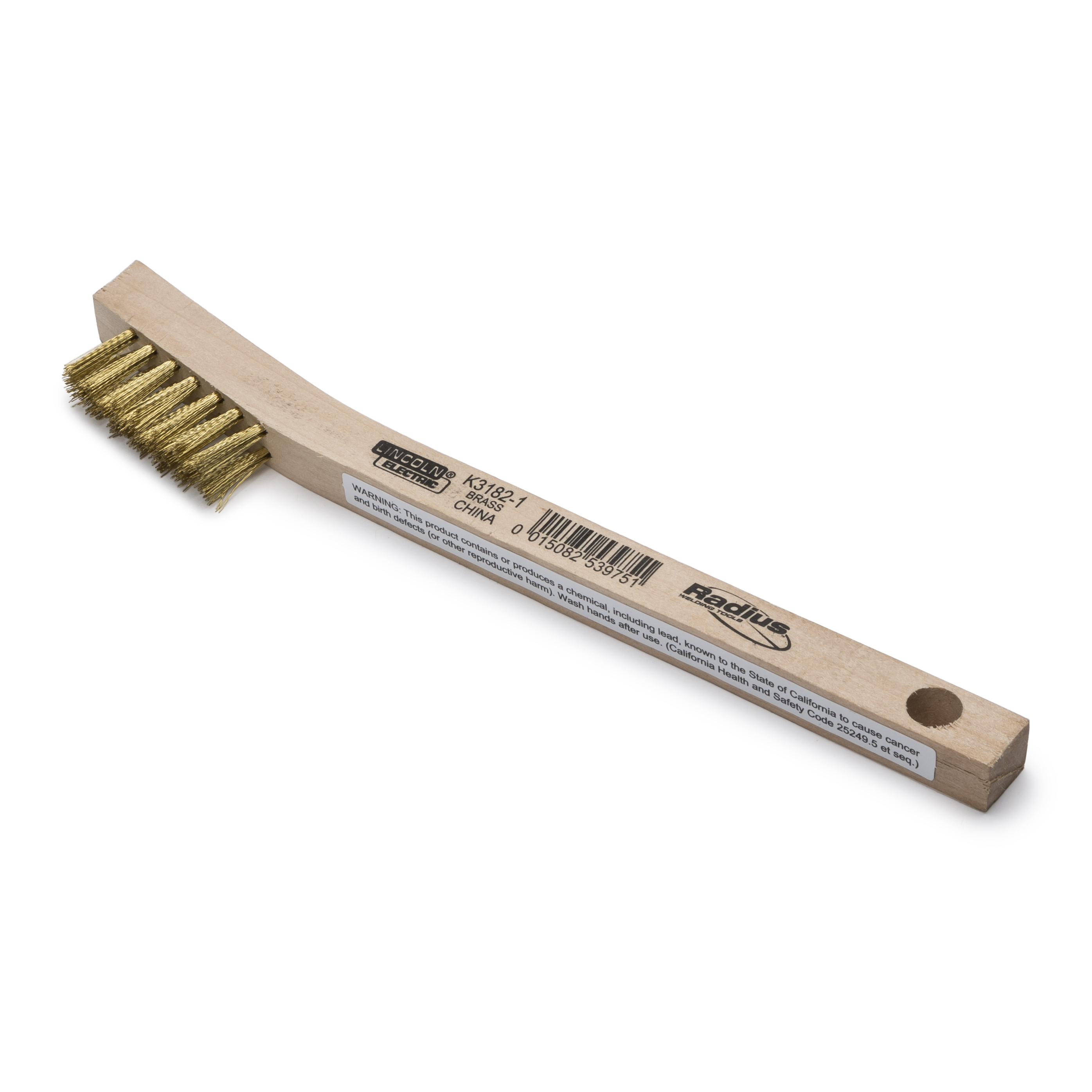 Hot Sale! Lincoln 3 x 7 Row Brass Wire Brush (K3182-1) for Aluminum Cleaning