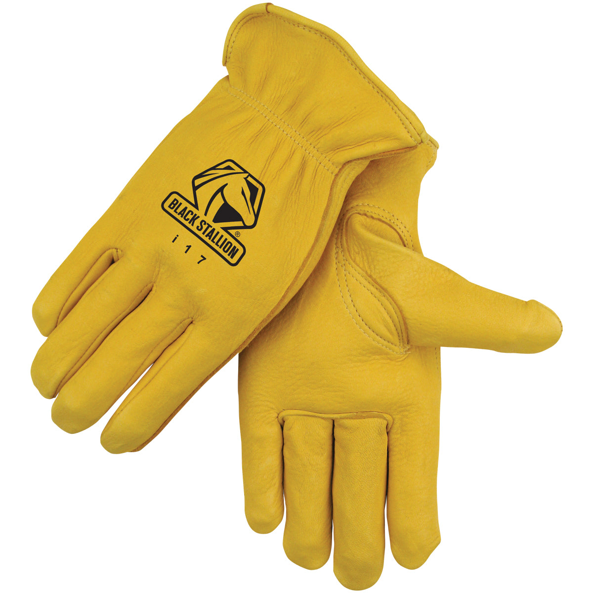 Black Stallion Premium Deerskin Driver Gloves - i17