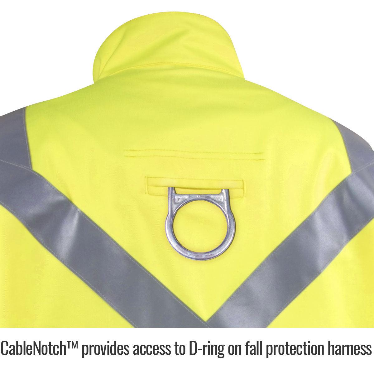 High-Performance FR Black Stallion Class 3 Hi-Vis Welding Jacket - JF4312-HY