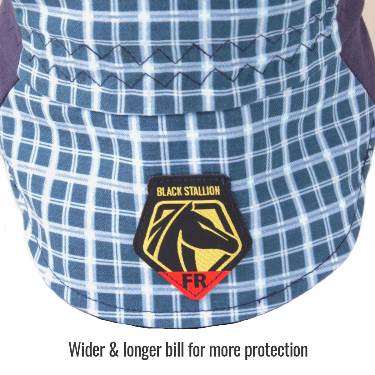 AH1730-BL Black Stallion FR Cotton Welding Cap: Ultimate Comfort & Protection