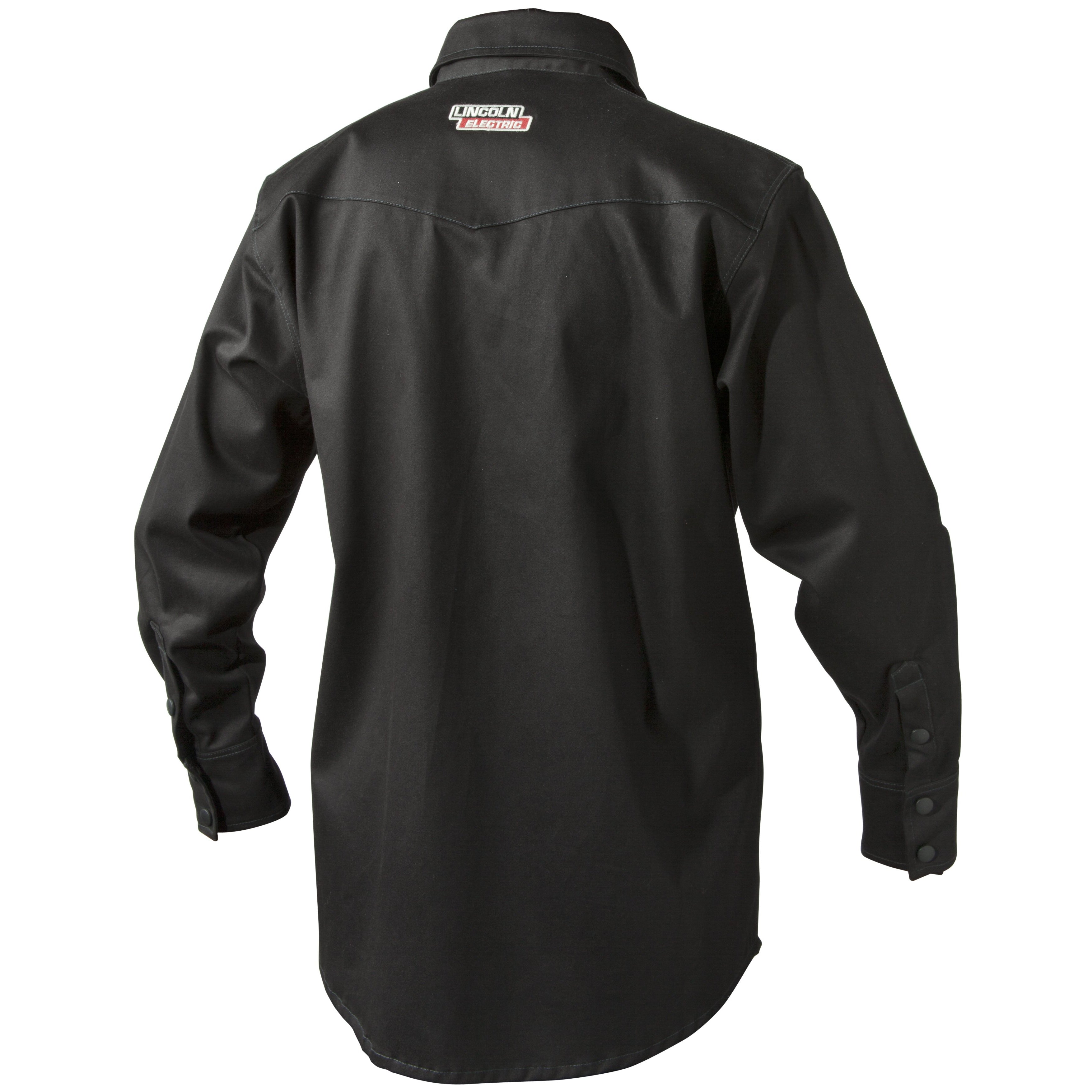 Hot Deal! Lincoln Black FR 9 oz Welding Shirt K3113