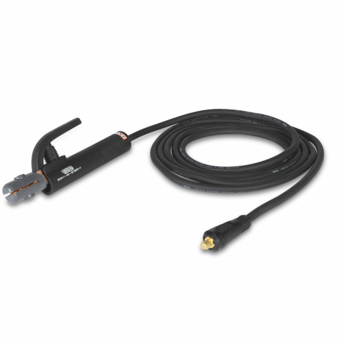 Hot Sale! Lincoln 200 Amp Industrial Welding Electrode Holder with Cable and Dinse 10 - 25 Connector