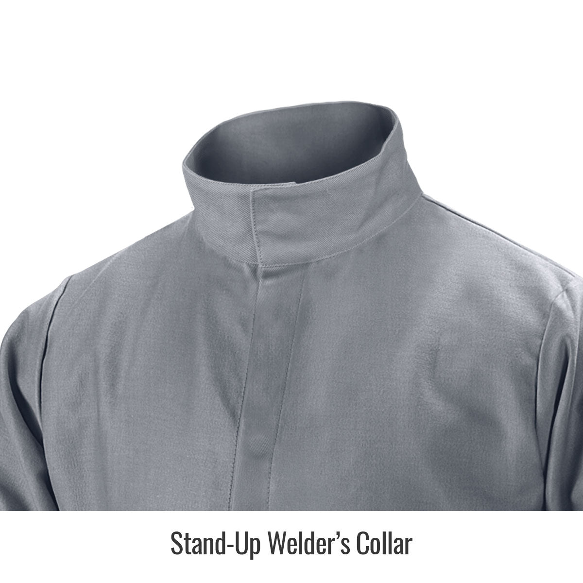 Hot Sale! Gray Flame-Resistant Cotton Welding Jacket for Black Stallion - Size S-4XL, Model JF2220-GY