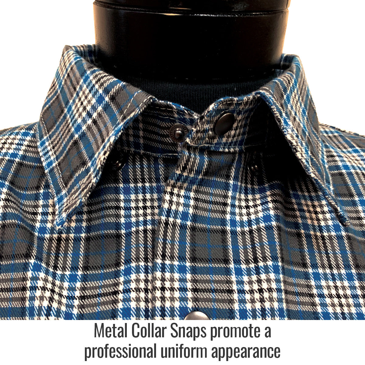 Gray Plaid FS9 - PGY Black Stallion FR Cotton Comfortable Work Shirt
