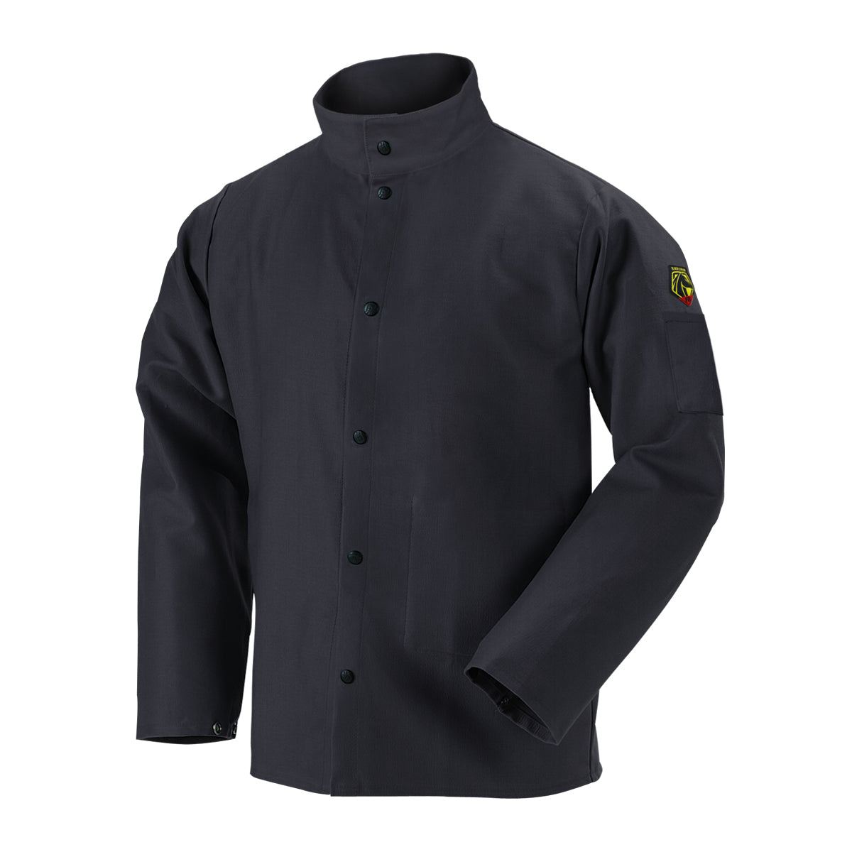 Hot Deal! Black TruGuard 200 FR Cotton Welding Jacket for Light - Duty TIG & MIG Welding