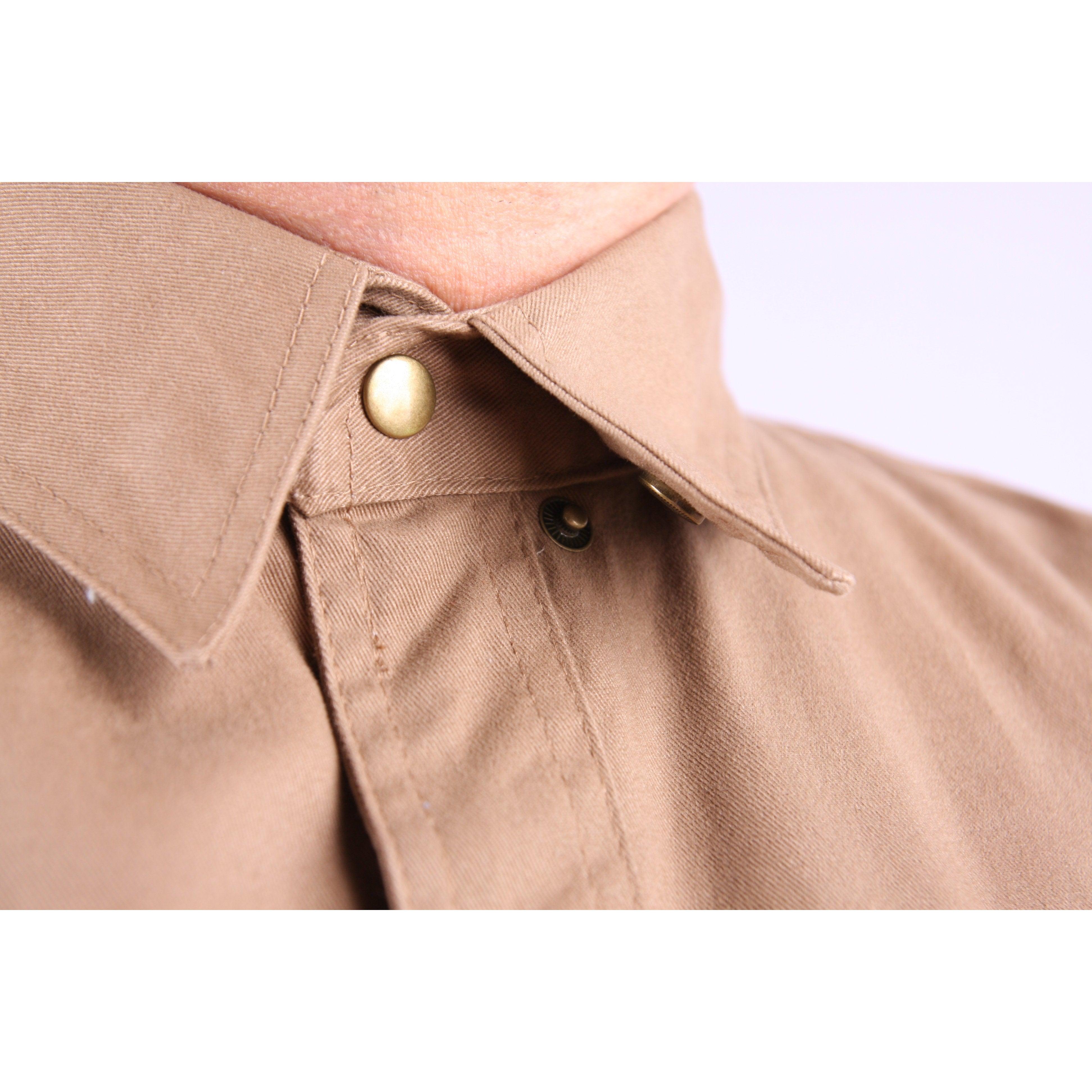 Best-Selling Flame-Resistant Khaki Work Shirt for Welding - Black Stallion FS7-KHK