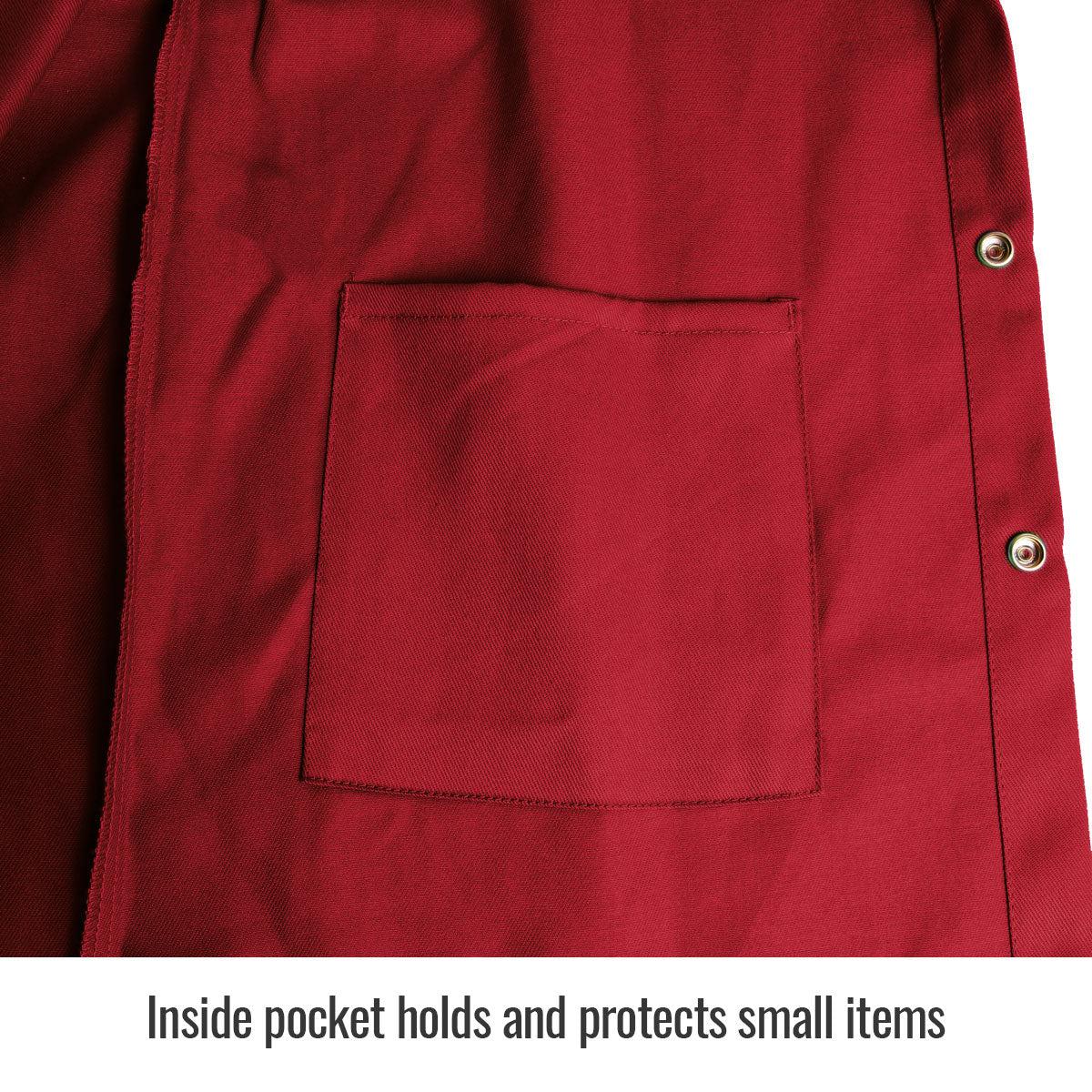 Hot Deal! Red Black Stallion TruGuard 200 FR Cotton Welding Jacket
