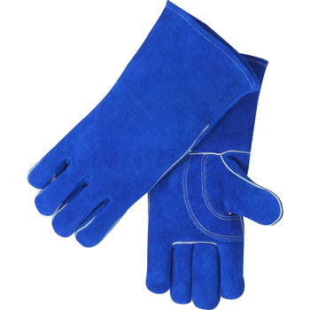 Economical Black Stallion Split Cowhide Stick Welding Gloves Size L - 113