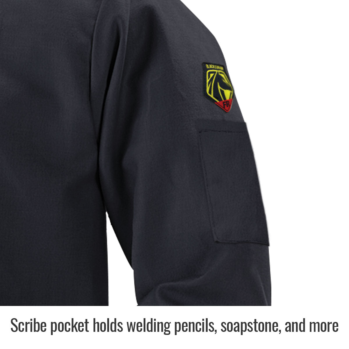 Hot Deal! Black TruGuard 200 FR Cotton Welding Jacket for Light - Duty TIG & MIG Welding