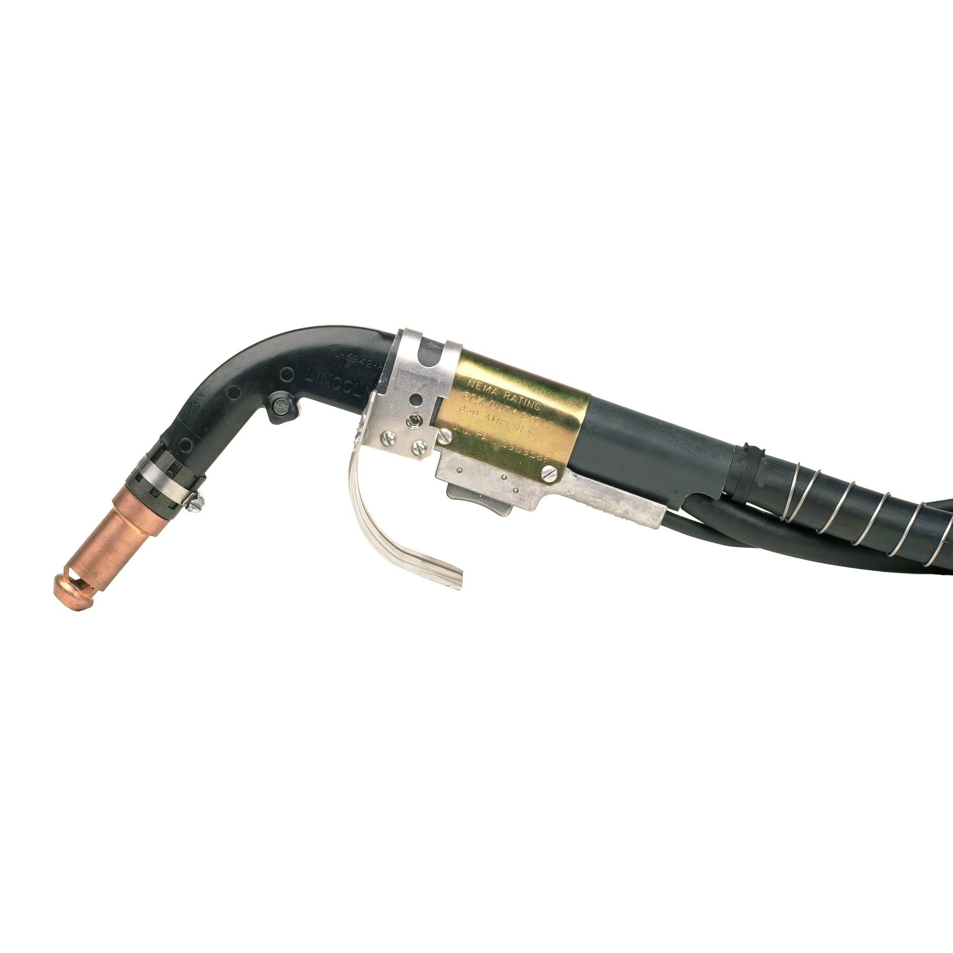 Hot Deal! Lincoln 350A FCAW-SS 15 ft Fume Extraction Gun for Welding, .062-3/32, 62 deg - K206