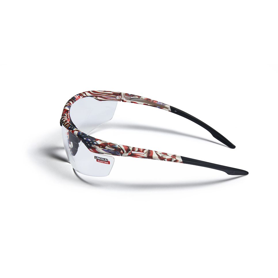 Lincoln AXILUX USA Camo Anti-fog/Scratch Safety Glasses - Best Deal! K4676-1