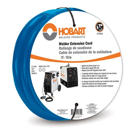 Hobart 230V 8/3 Extension Cord w/ 6-50 Ends, 25 ft - 770644