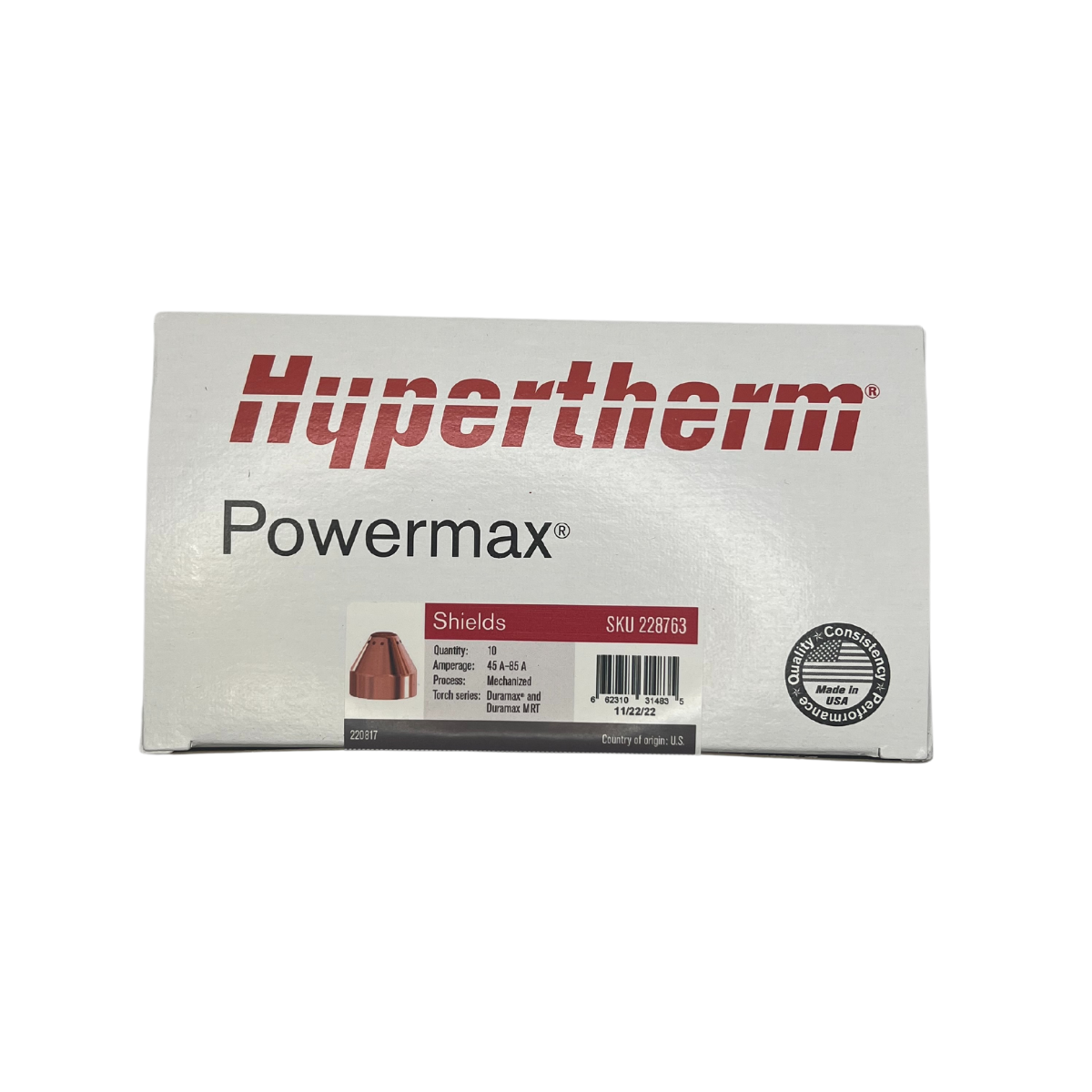 Hypertherm 65 and 85 Replacement Shields Bulk Package - 228763