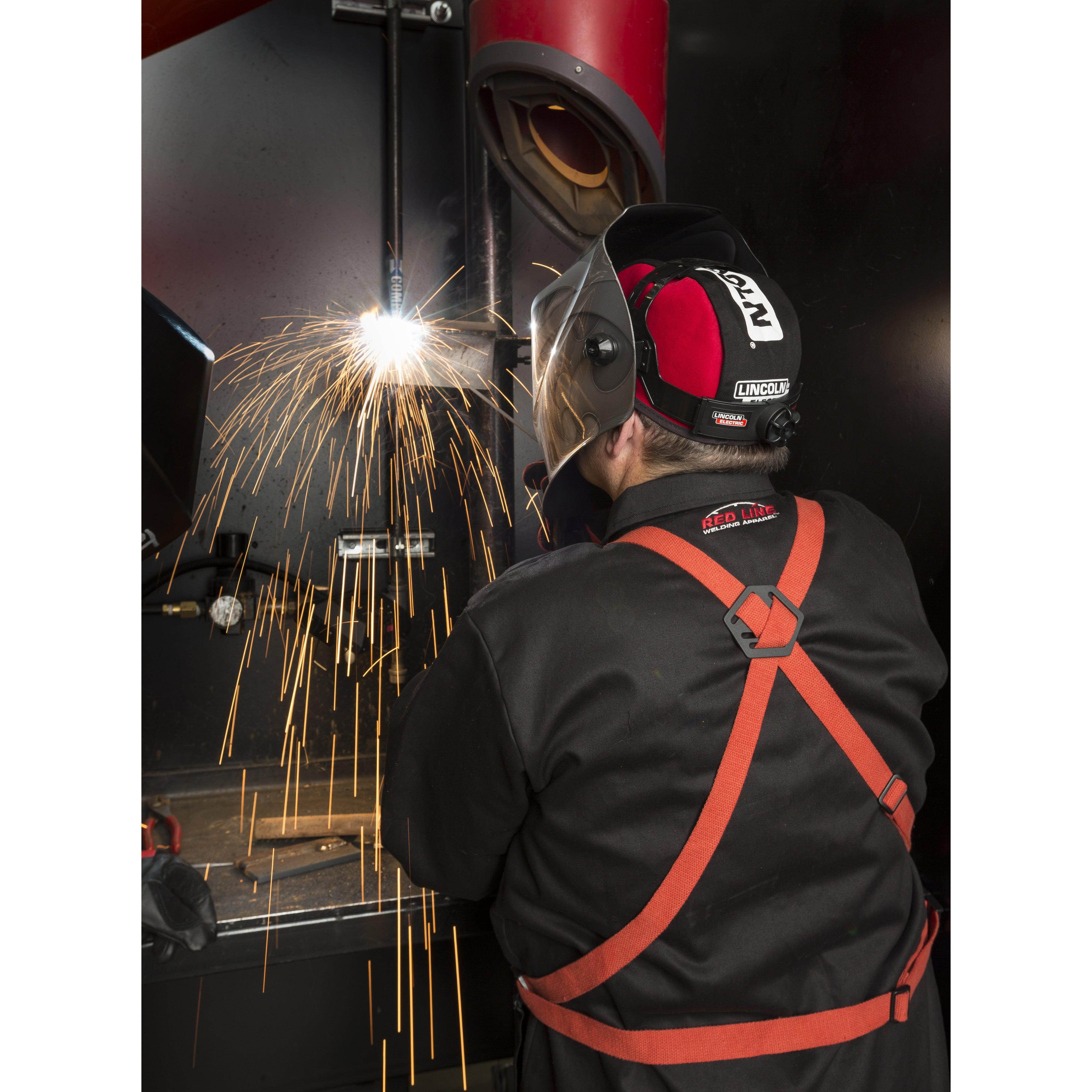 Lincoln Heavy-Duty Split Leather Welding Apron, One Size Fits All - K3110-ALL