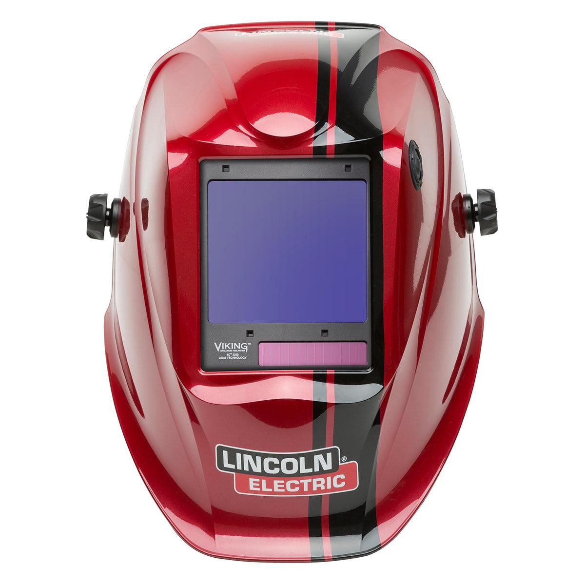 Lincoln Viking 3350 4C Code Red 4th Gen Matte Black Welding Helmet K4034-4
