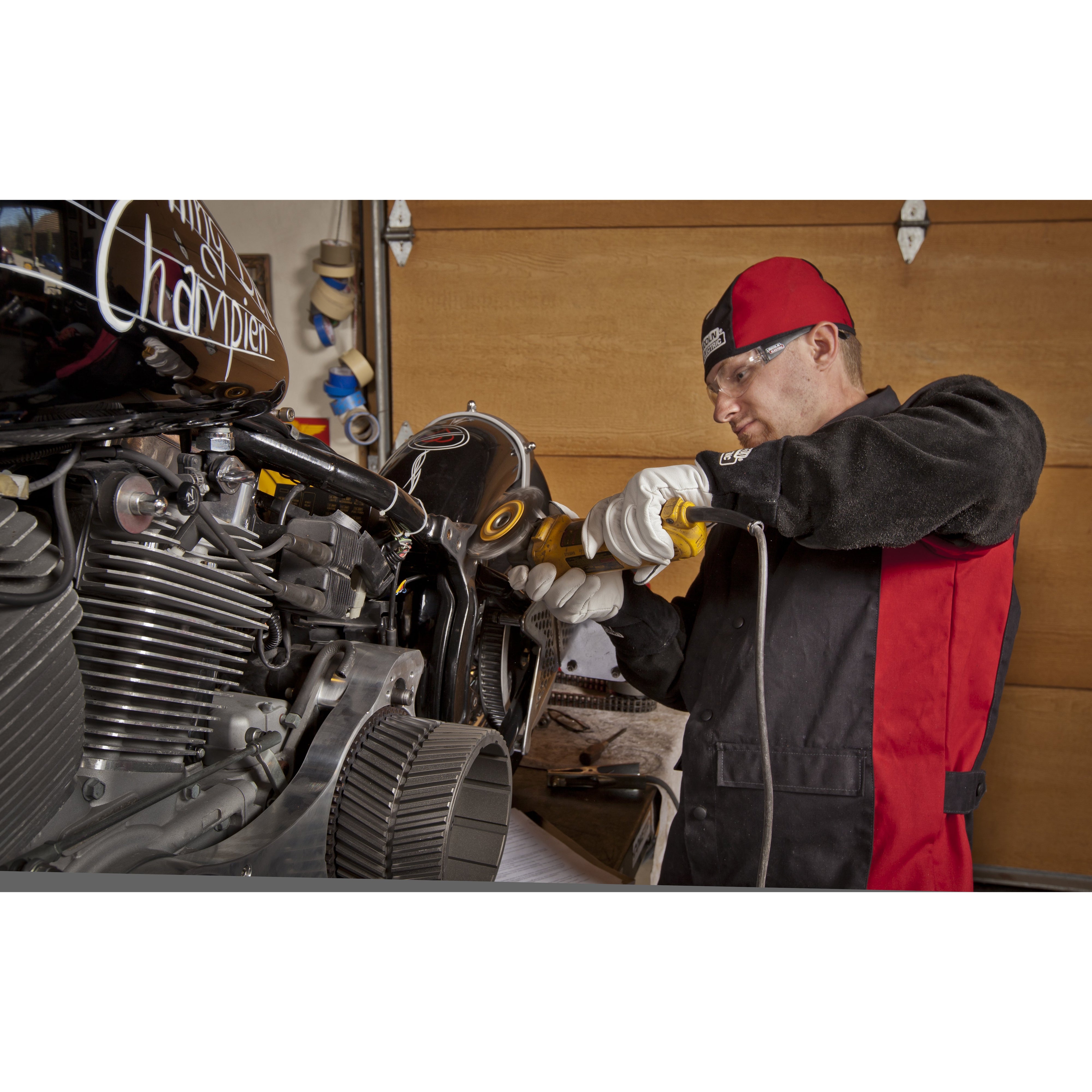 Lincoln Red Line Flame - Retardant Machine - Washable All - Size Welding Beanie K2994