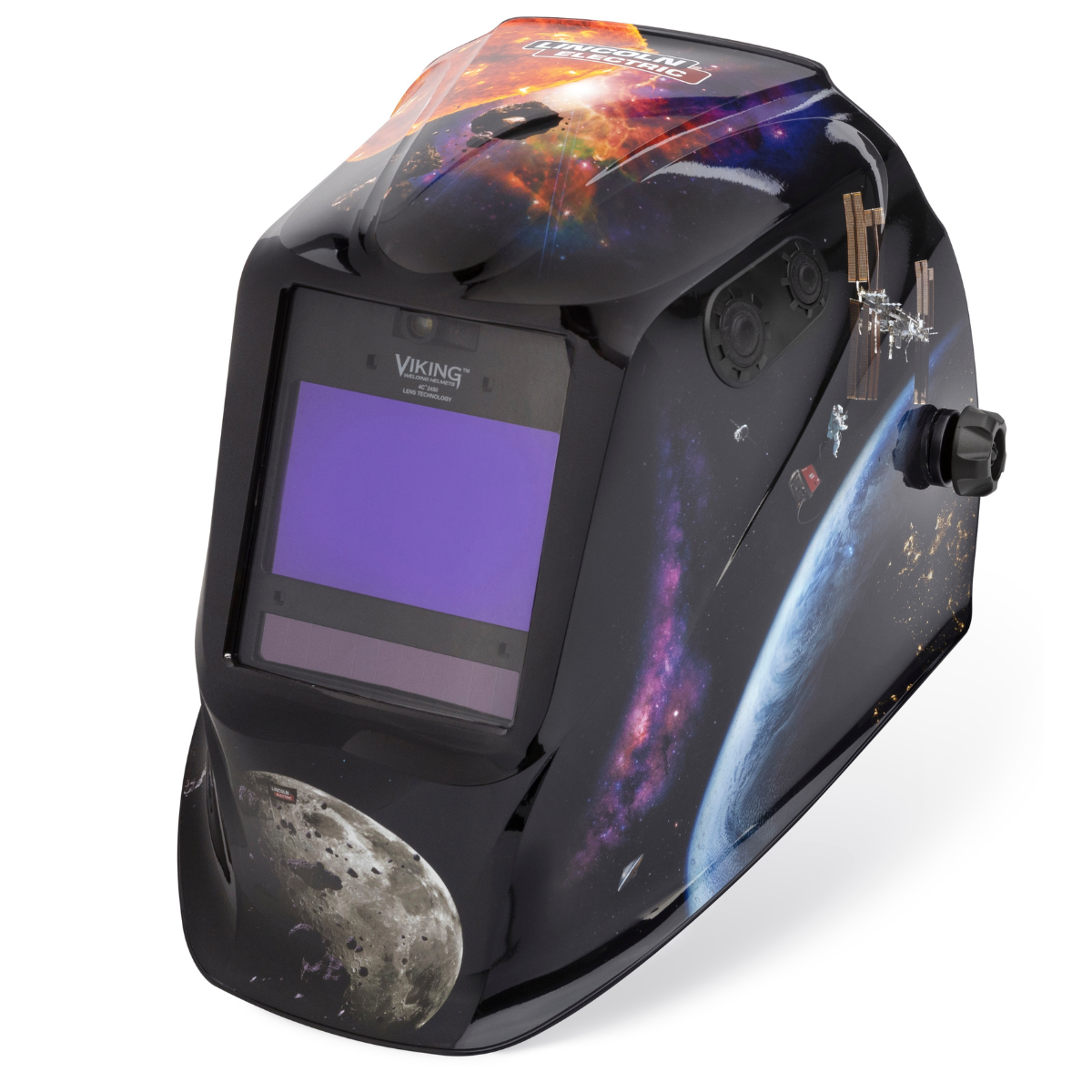 Get the Lincoln Viking 2450 ADV Intergalactic Welding Helmet with Integrated Smart LED Light - K5243-5